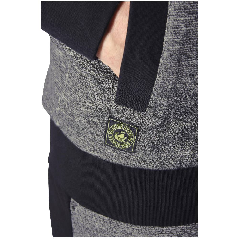 Jan Vanderstorm Sweatjacke RUMOLT schwarz melange Riesige Ersparnisse