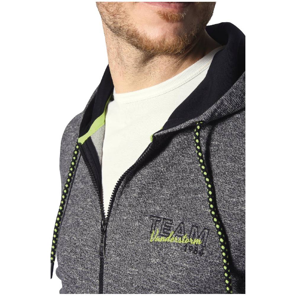 Jan Vanderstorm Sweatjacke RUMOLT schwarz melange Riesige Ersparnisse