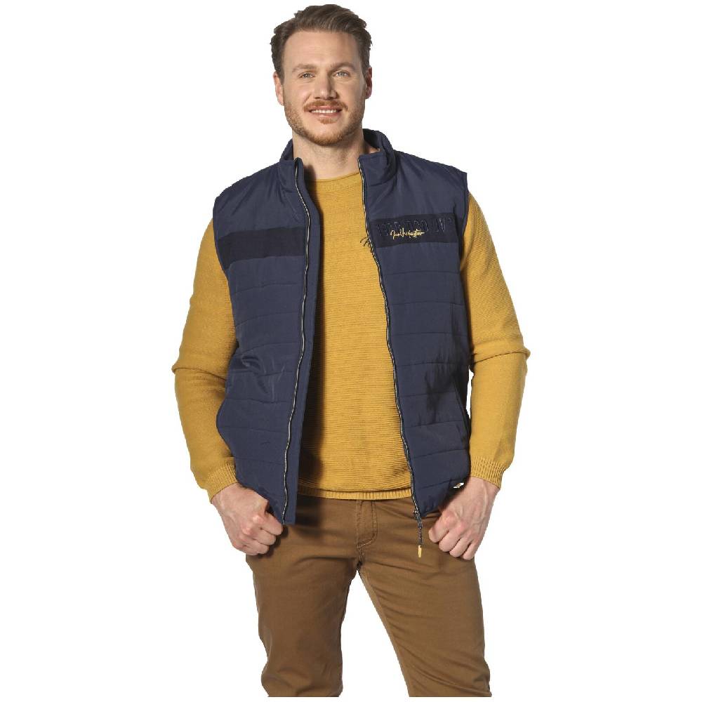 Jan Vanderstorm Outdoorweste ULOF dunkelblau Tiefpreis