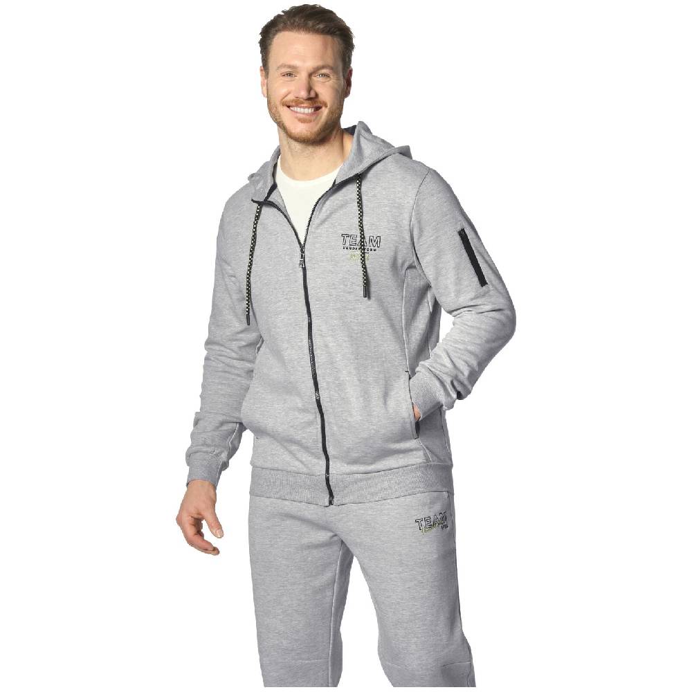 Jan Vanderstorm Sweatjacke ODGRIM silbergrau melange JETZT KAUFEN