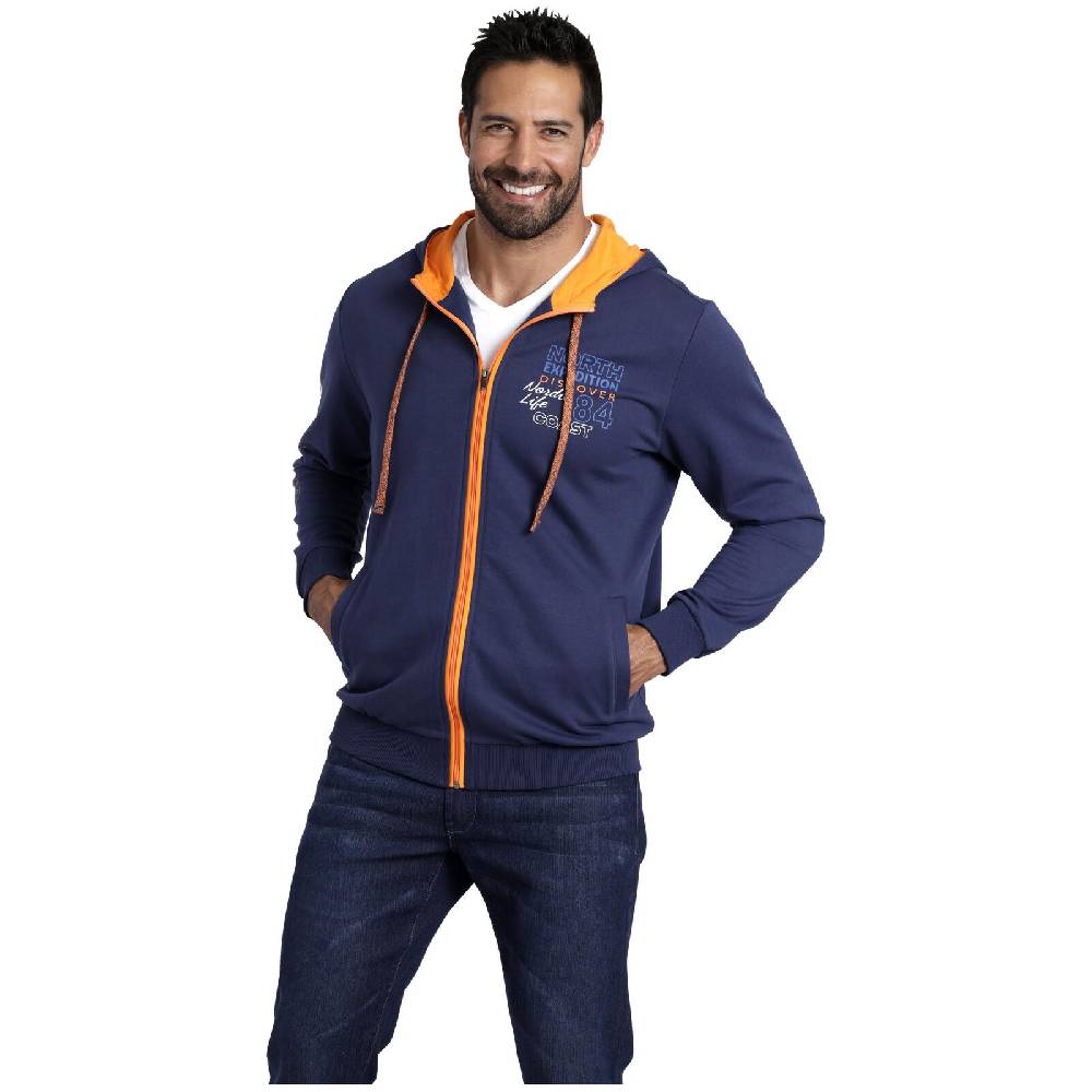 Jan Vanderstorm Sweatjacke RODERICH dunkelblau Zeitbegrenzte Promotion