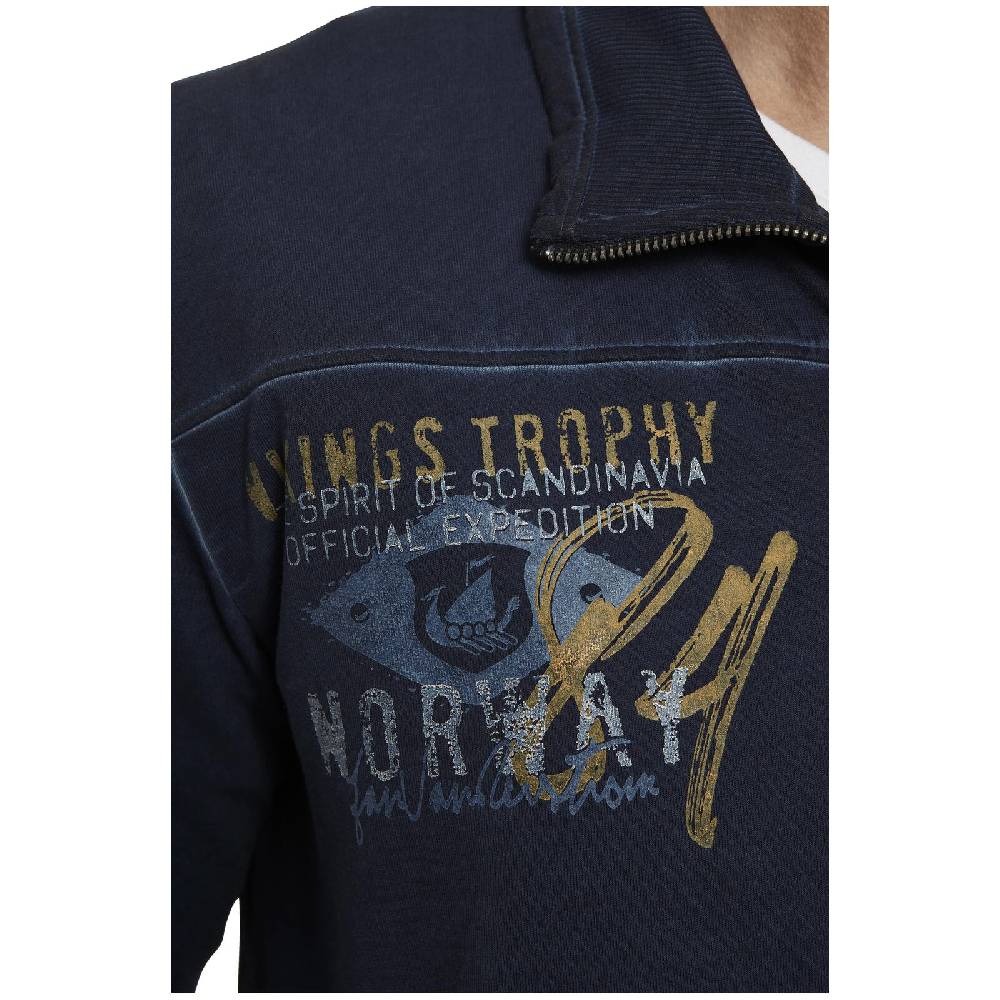 Jan Vanderstorm Sweatjacke SIVID dunkelblau Clearance-Verkauf