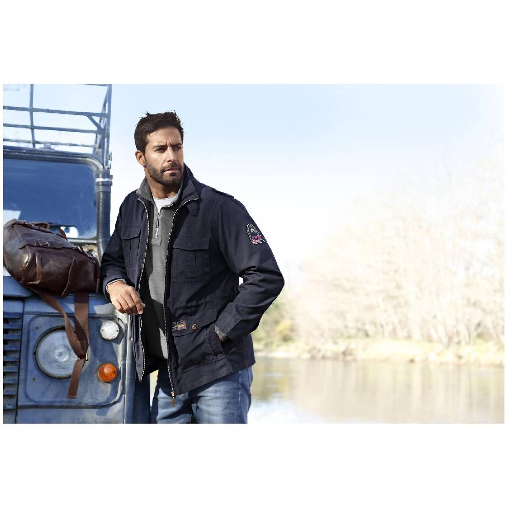 Jan Vanderstorm Fieldjacket BROR dunkelblau Kostenloser Versand international