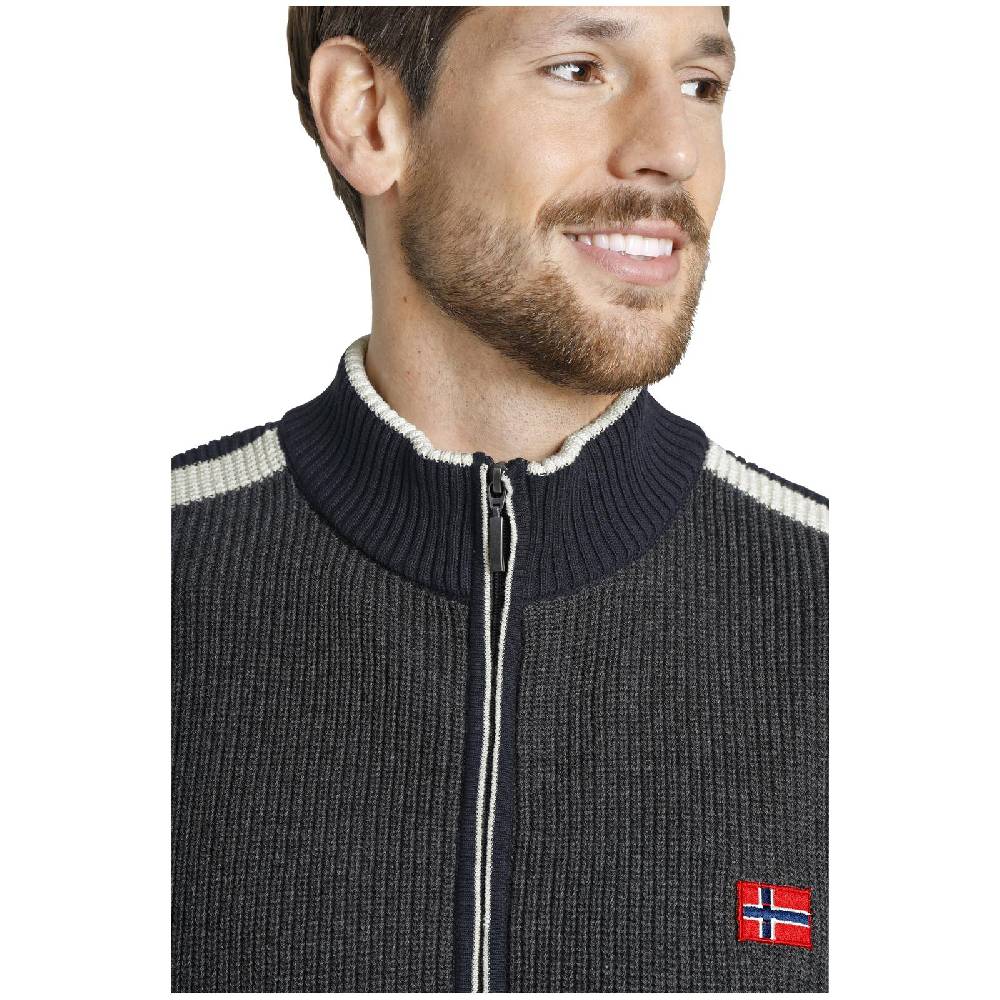 Jan Vanderstorm Strickjacke ANVE dunkelgrau zollfrei