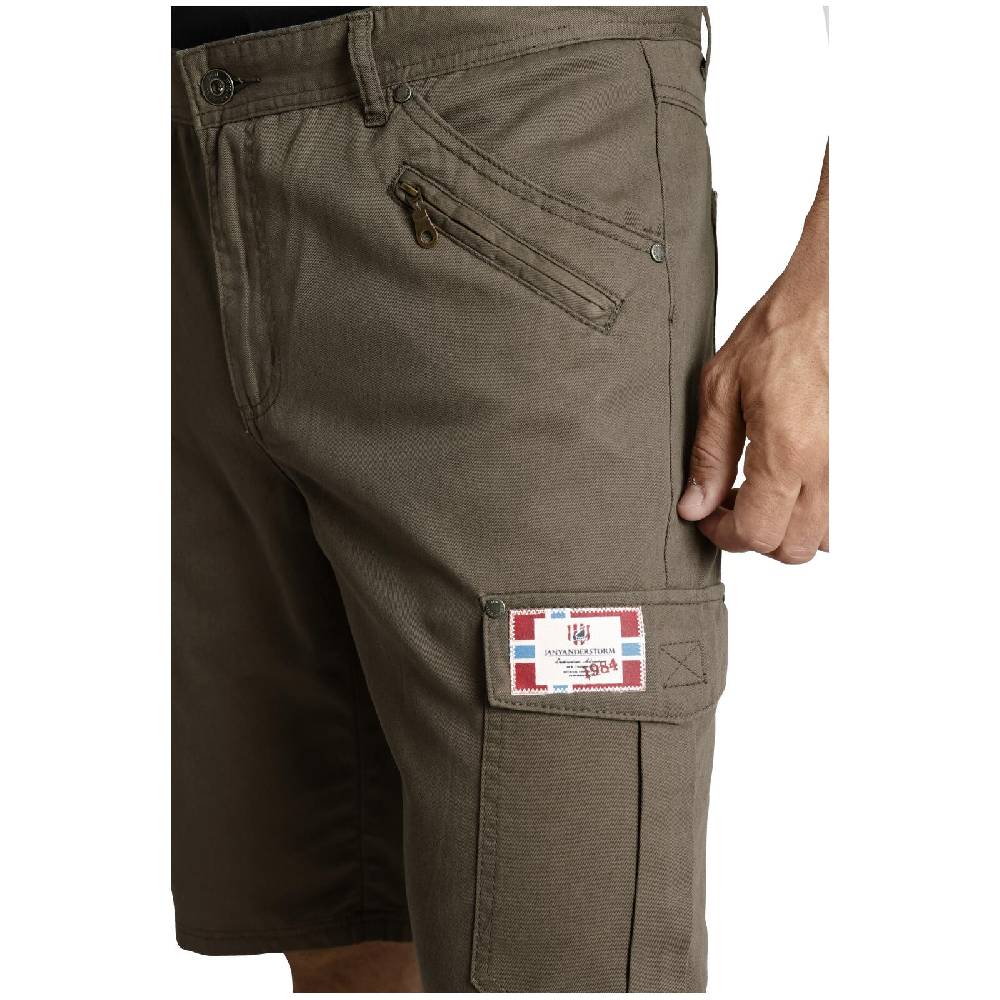 Jan Vanderstorm Tiefbundbermuda HEIMERAM oliv Flash Sale