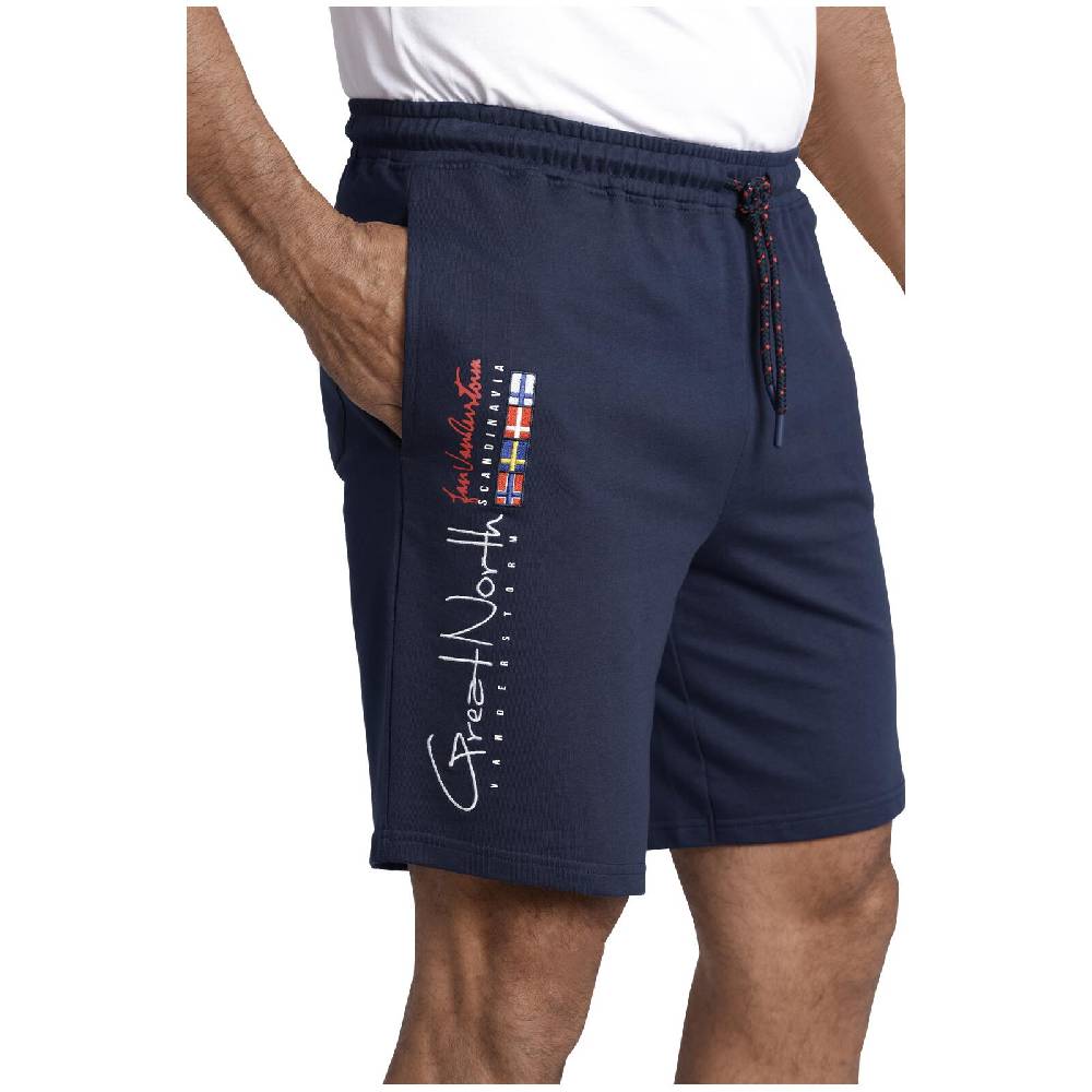 Jan Vanderstorm Sweatbermuda HARTHAKNUT dunkelblau Saisonschlussverkauf