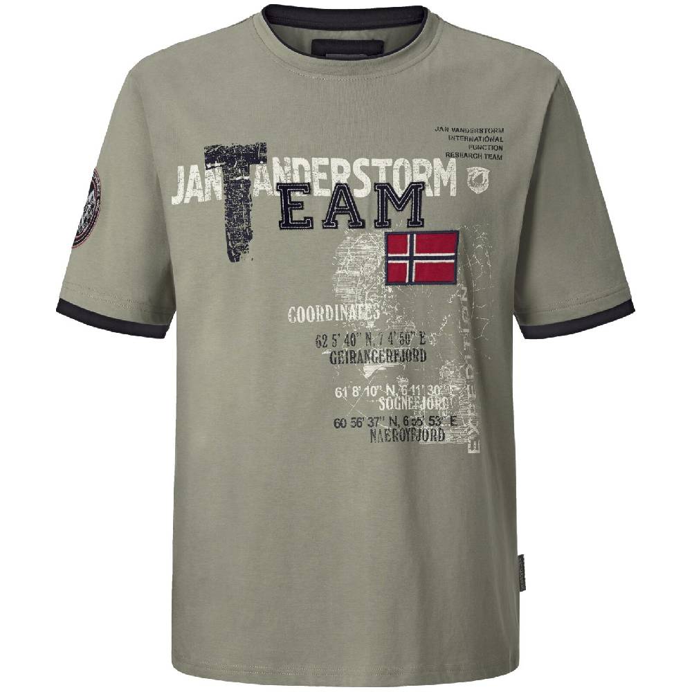 Jan Vanderstorm T-Shirt SÖLVE oliv Heißer Verkauf