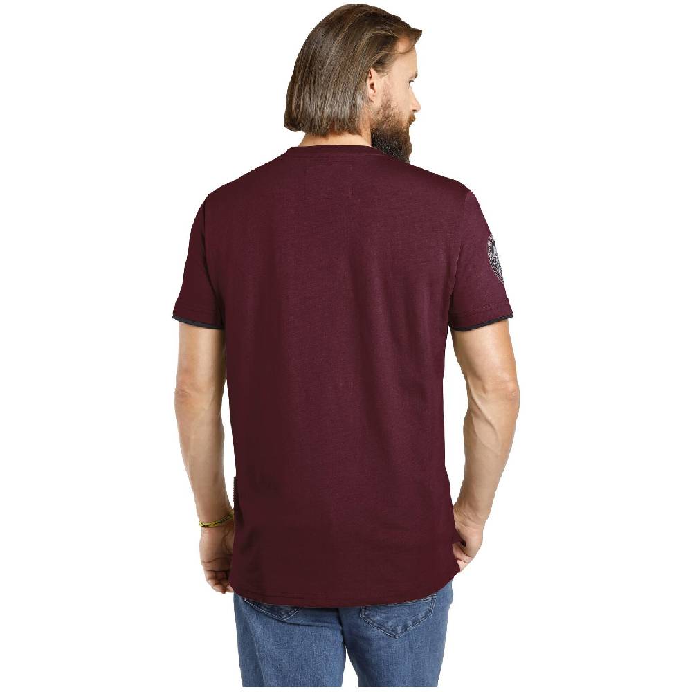 Jan Vanderstorm T-Shirt SÖLVE dunkelrot Neueste Mode
