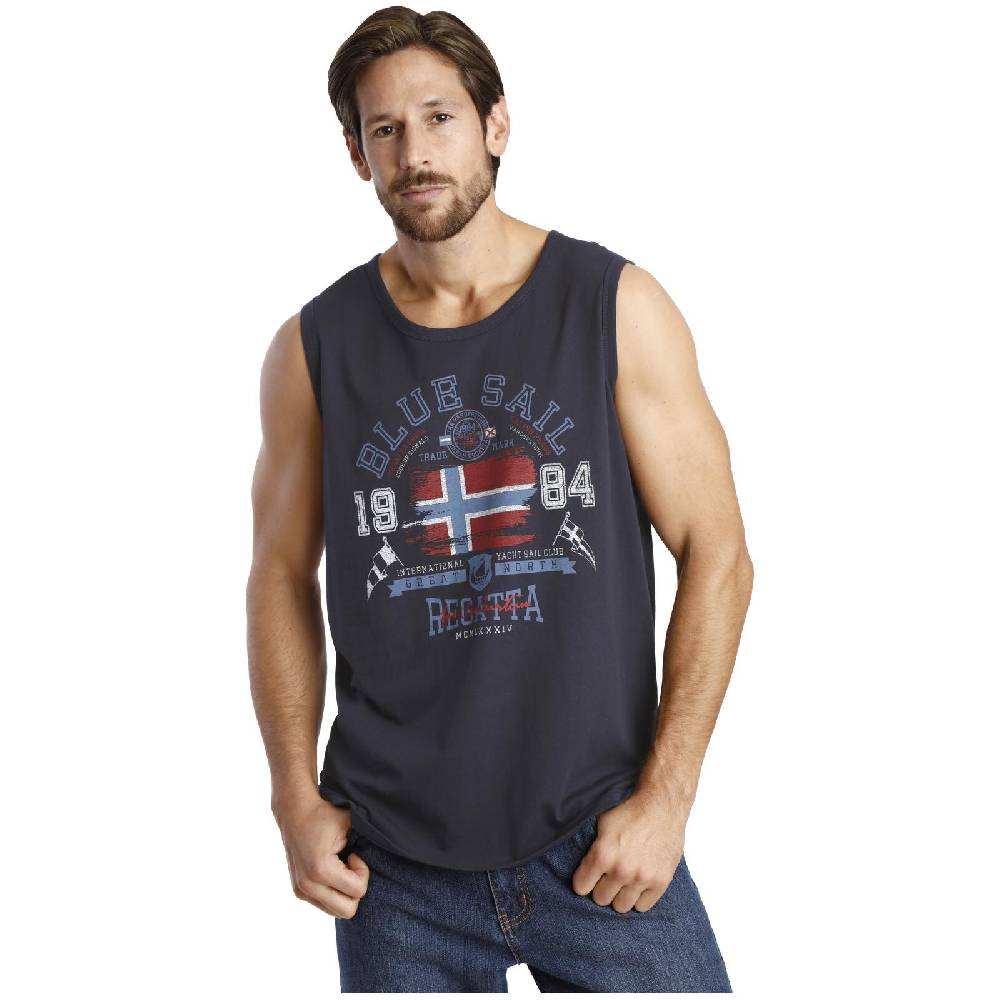 Jan Vanderstorm Tanktop BEUTE dunkelblau Online Outlet