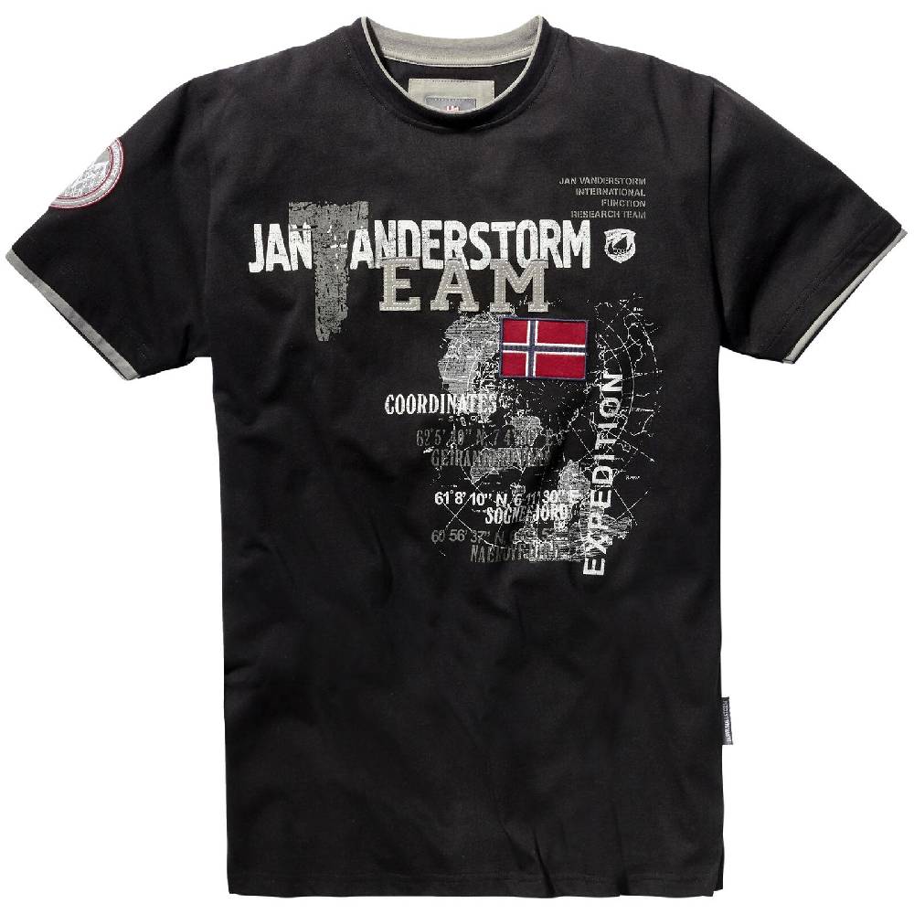 Jan Vanderstorm T-Shirt SÖLVE schwarz Bestseller