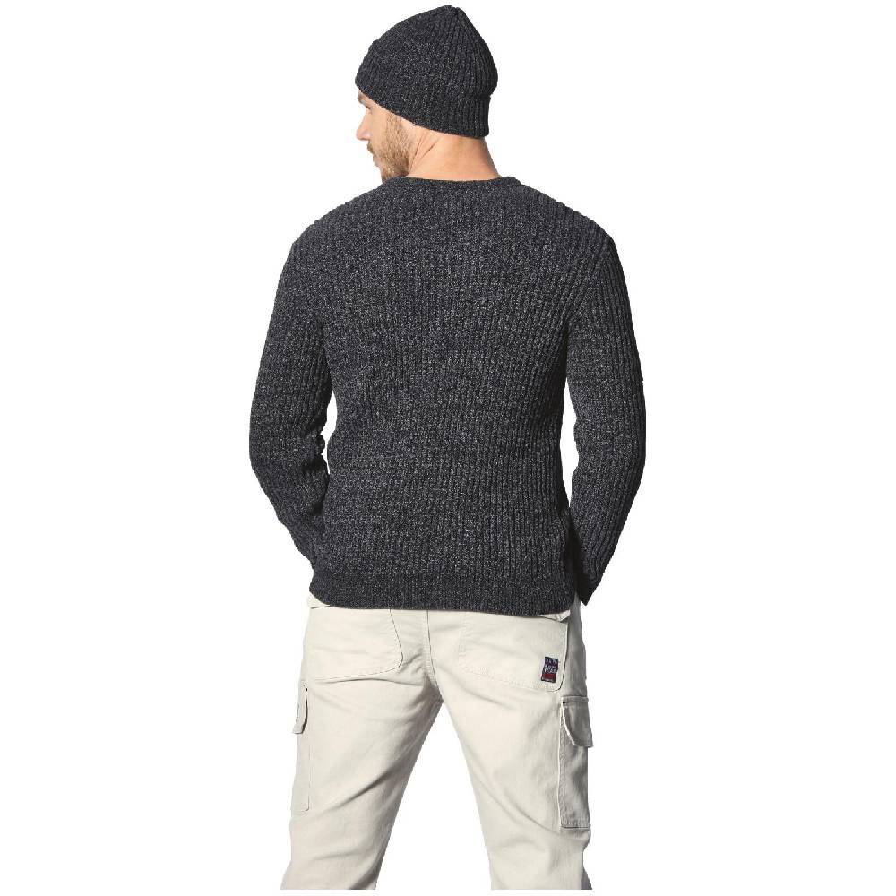 Jan Vanderstorm Pullover mit Mütze RONAI dunkelgrau melange 50% Rabatt mit kostenlosem Versand