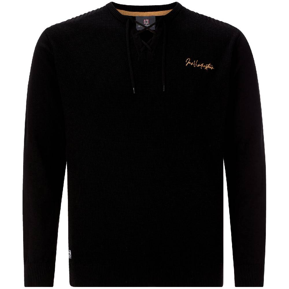 Jan Vanderstorm Pullover ANDGAR schwarz Im Verkauf