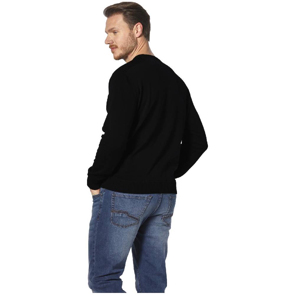 Jan Vanderstorm Pullover ANDGAR schwarz Im Verkauf