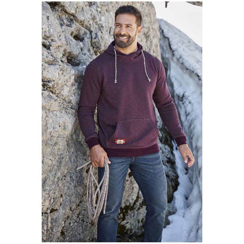 Jan Vanderstorm Sweatshirt BLANKARD dunkelrot melange 50% Rabatt für begrenzte Zeit