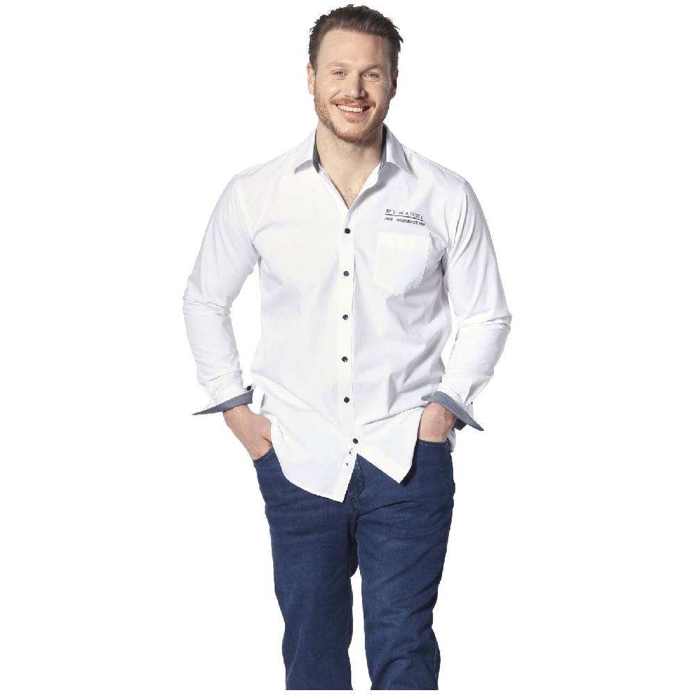 Jan Vanderstorm Doppelpack Hemd ULFE dunkelblau weiß 2025