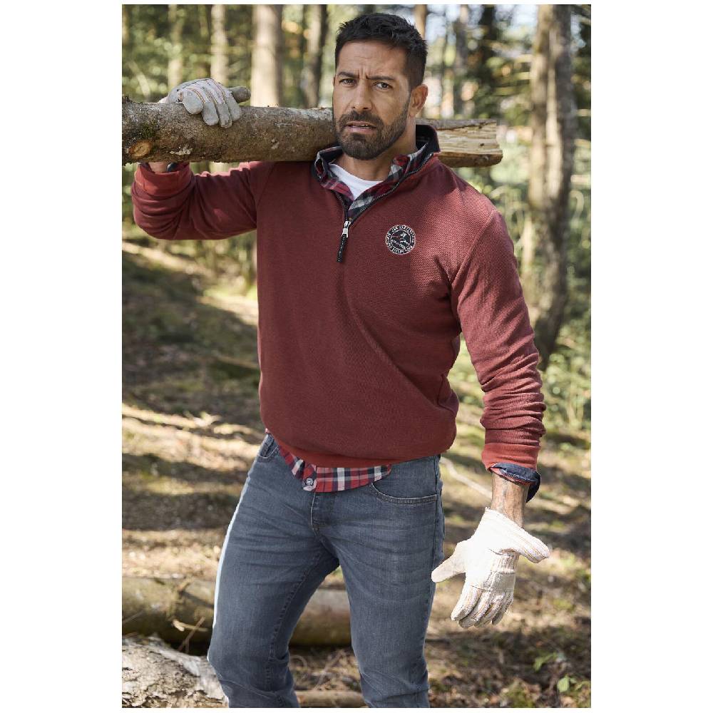 Jan Vanderstorm Sweatshirt MARKWARD dunkelrot Outlet