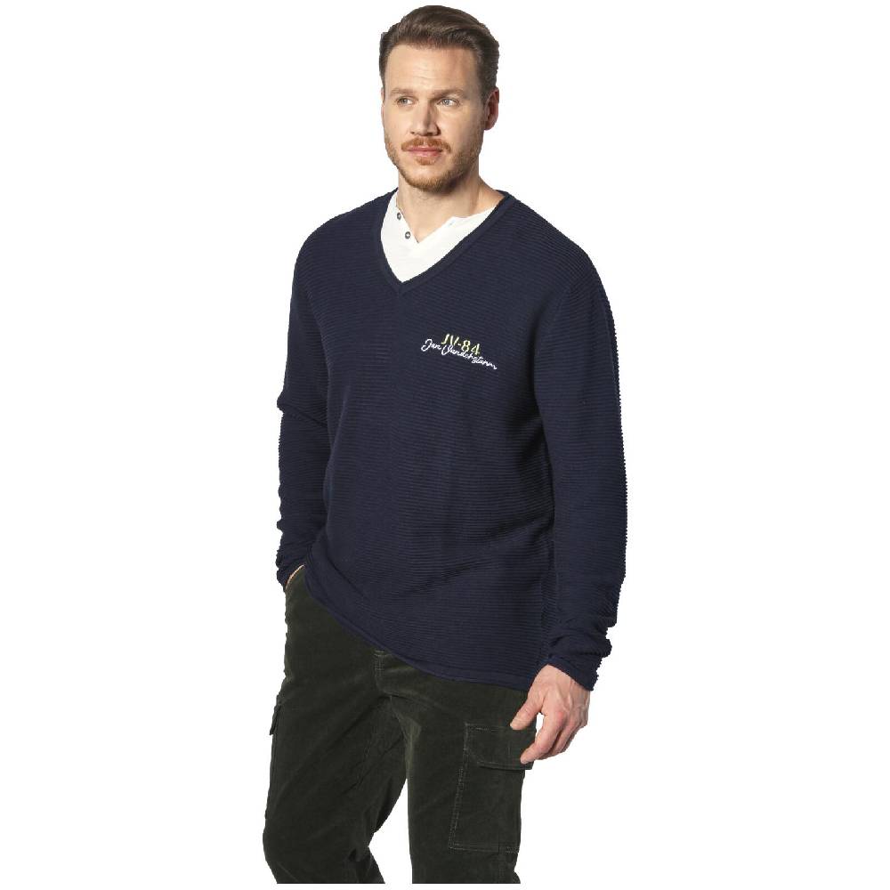 Jan Vanderstorm Pullover PERRIKVIK dunkelblau Angebote