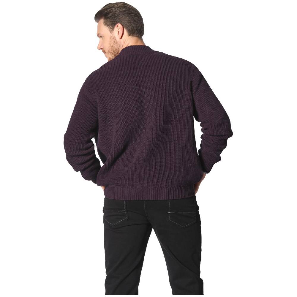 Jan Vanderstorm Strickjacke OLETARVIN dunkelrot im Angebot