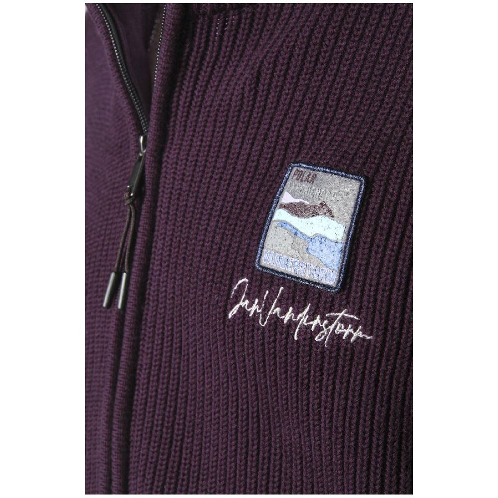 Jan Vanderstorm Strickjacke OLETARVIN dunkelrot im Angebot