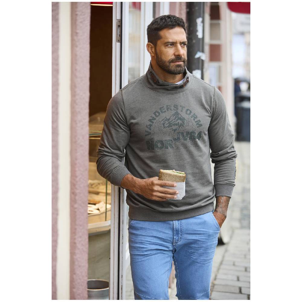 Jan Vanderstorm Sweatshirt TJOMME oliv Blitzverkäufe