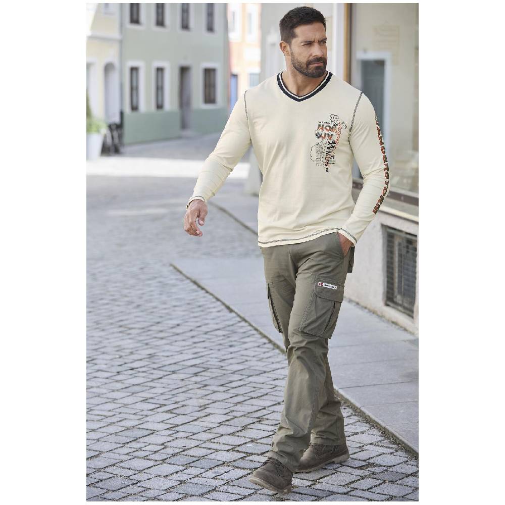 Jan Vanderstorm Langarmshirt RAGNHILD wollweiß Kostenloser Versand