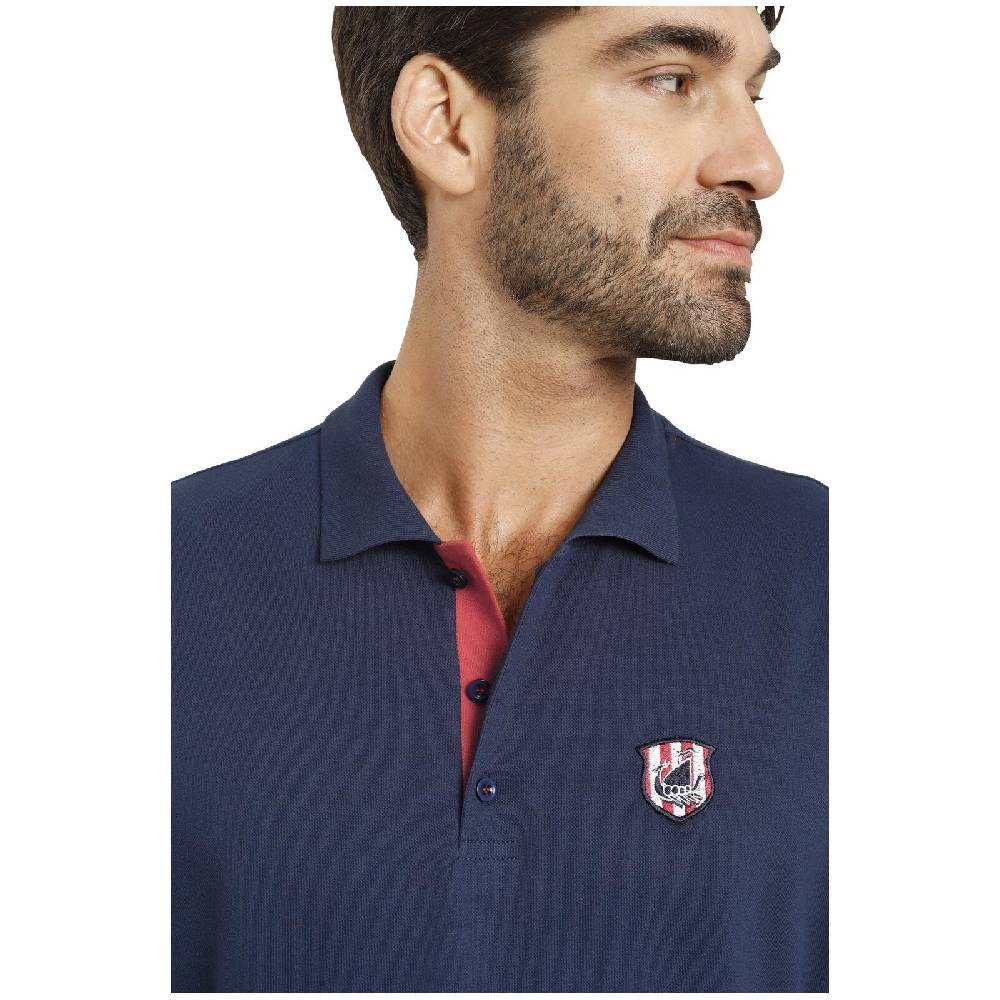 Jan Vanderstorm Poloshirt NISSE dunkelblau Sonderangebot