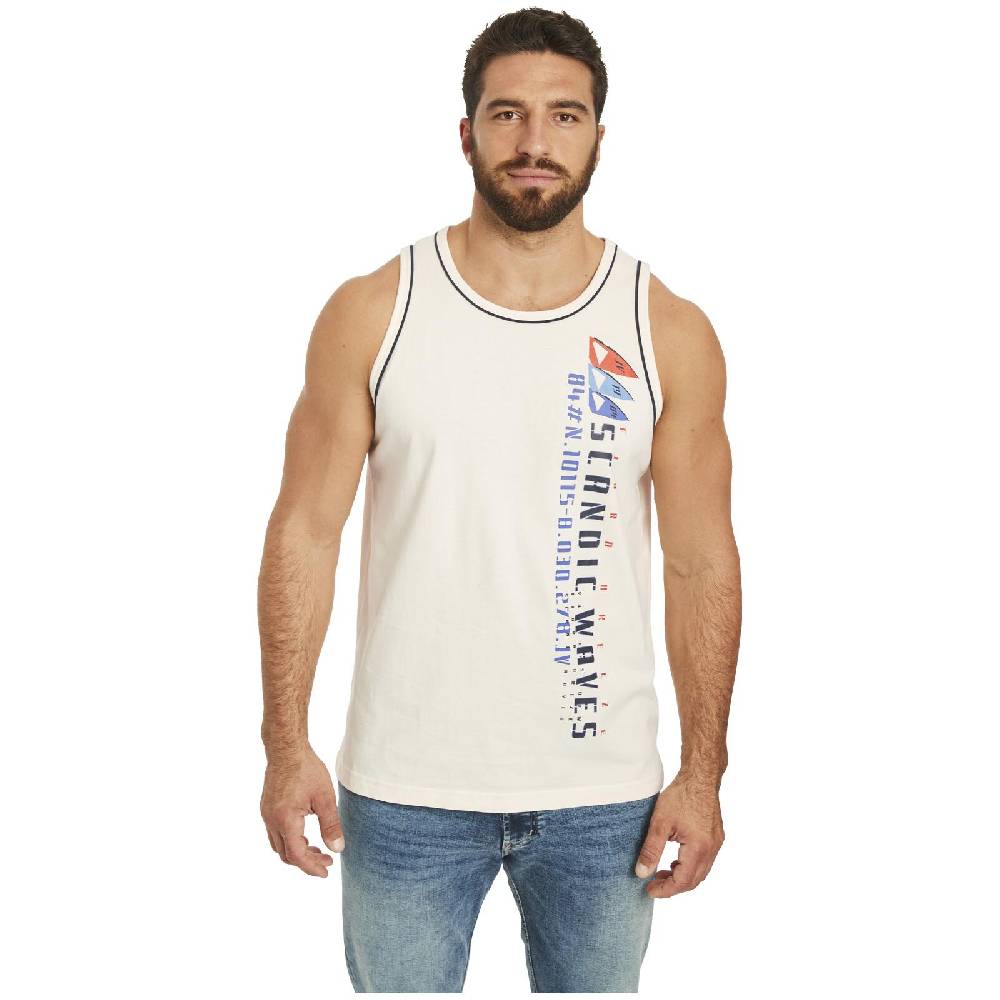 Jan Vanderstorm Doppelpack Tanktop TIDEMAN wollweiß blau Günstig kaufen