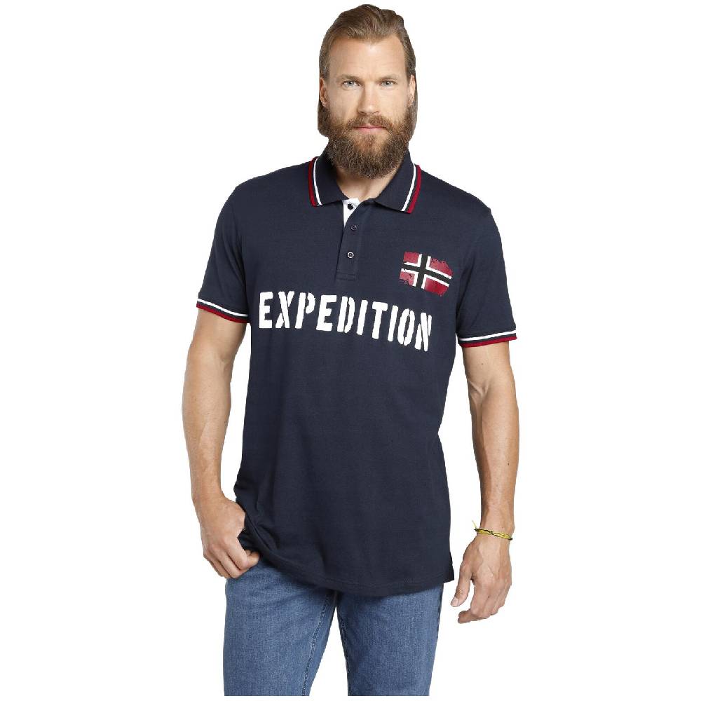 Jan Vanderstorm Doppelpack Poloshirt JOHAN weiß dunkelblau Exklusivangebot