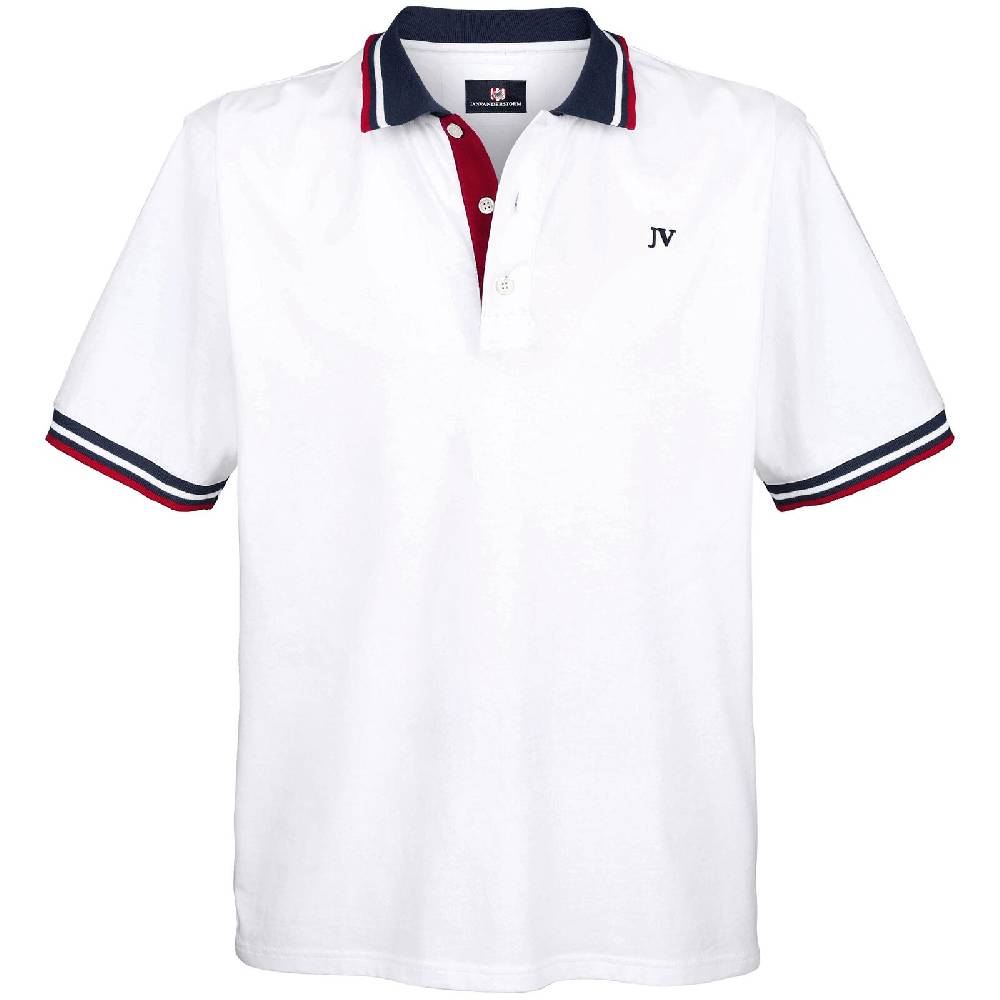 Jan Vanderstorm Doppelpack Poloshirt JOHAN weiß dunkelblau Exklusivangebot
