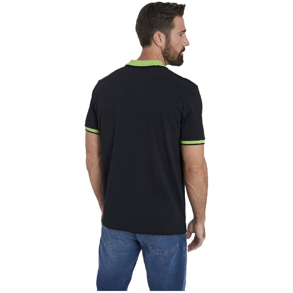 Jan Vanderstorm Poloshirt LAVRANS schwarz grün Preisnachlass
