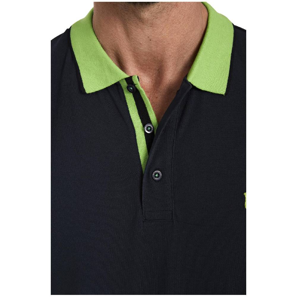 Jan Vanderstorm Poloshirt LAVRANS schwarz grün Preisnachlass