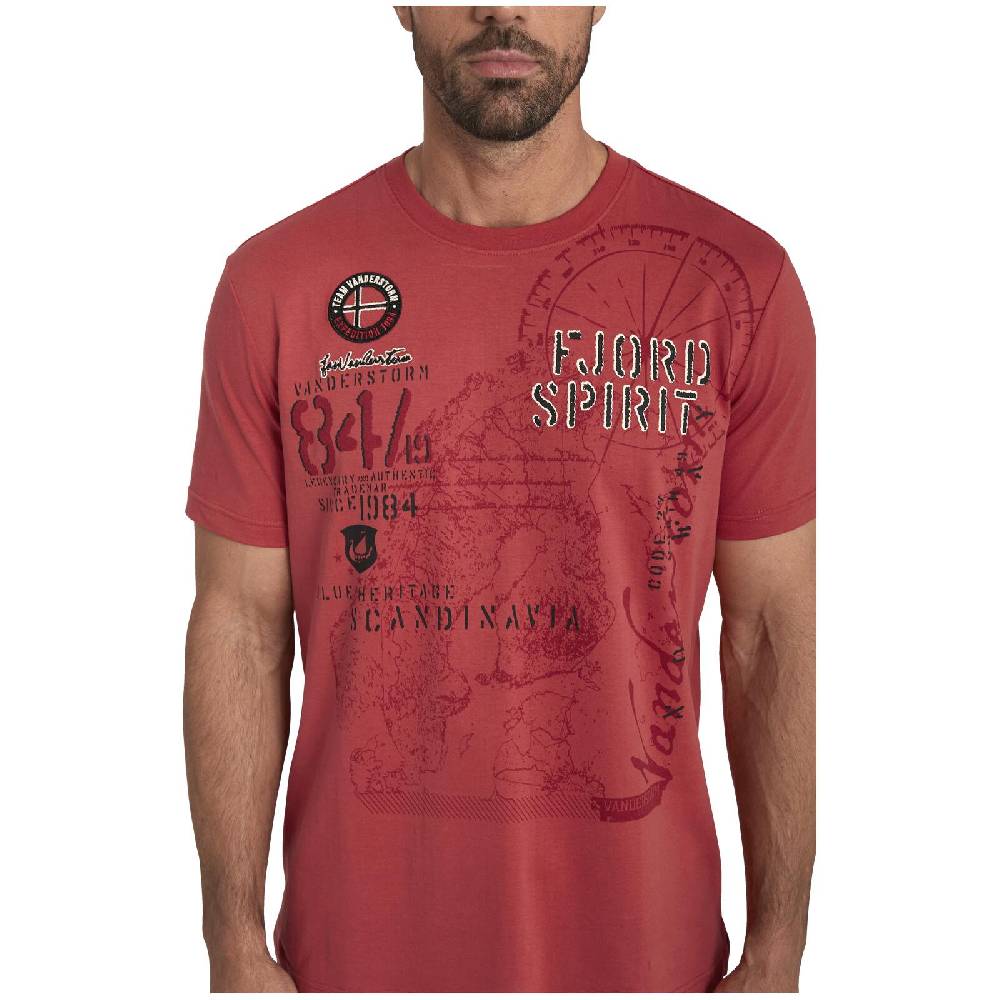 Jan Vanderstorm T-Shirt DOMINIK rot Saisonschlussverkauf