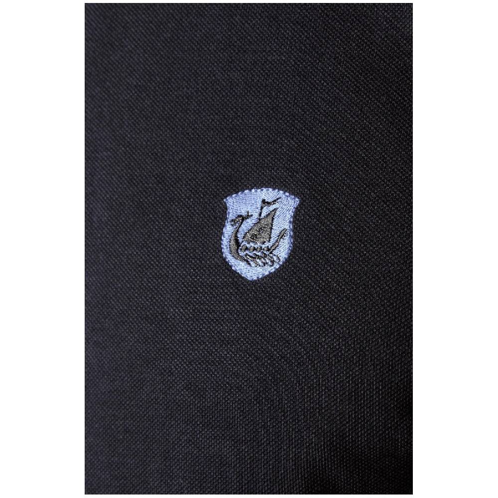 Jan Vanderstorm Poloshirt LAVRANS schwarz hellblau Black Friday
