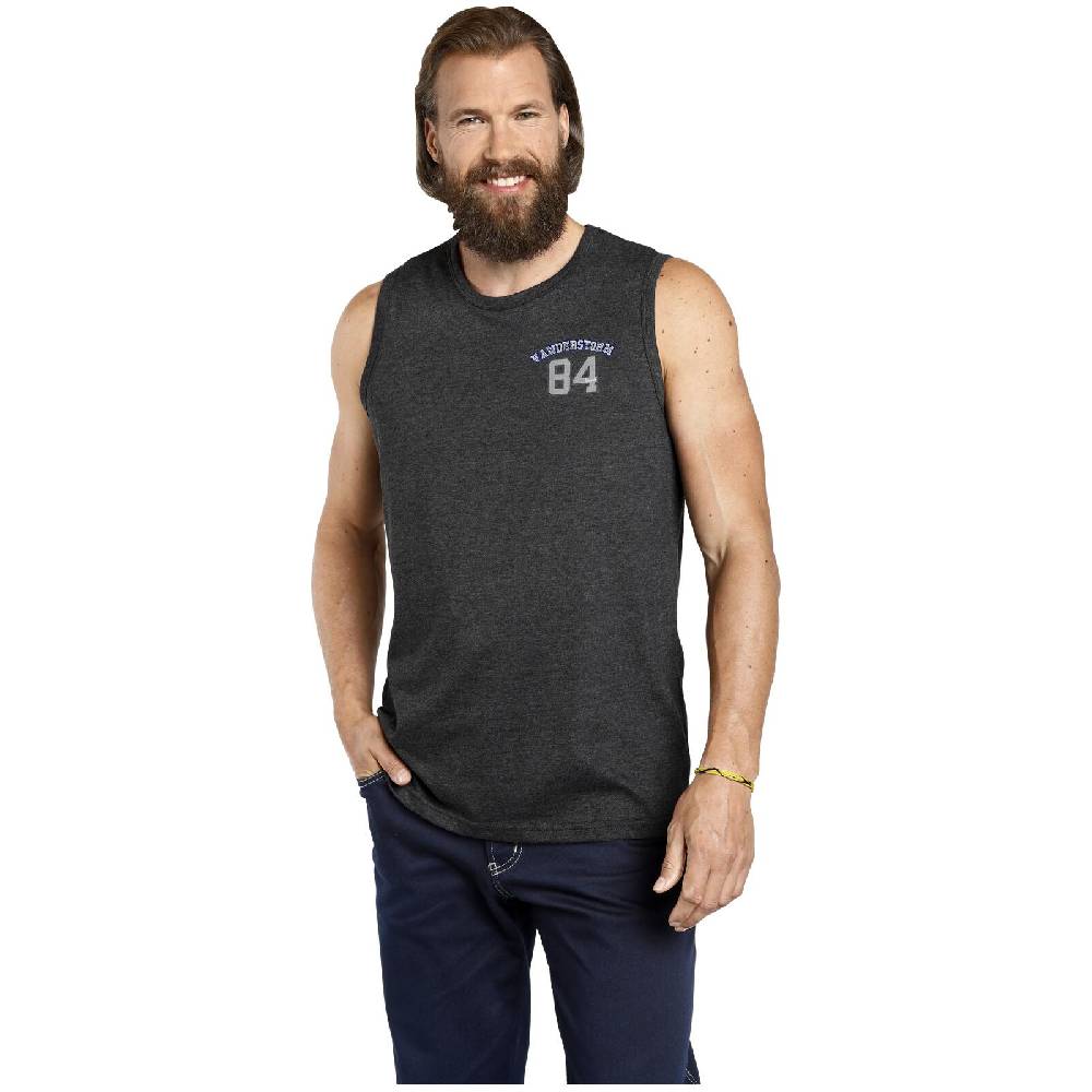 Jan Vanderstorm Doppelpack Tanktop PORO blau grau Muttertagsangebot