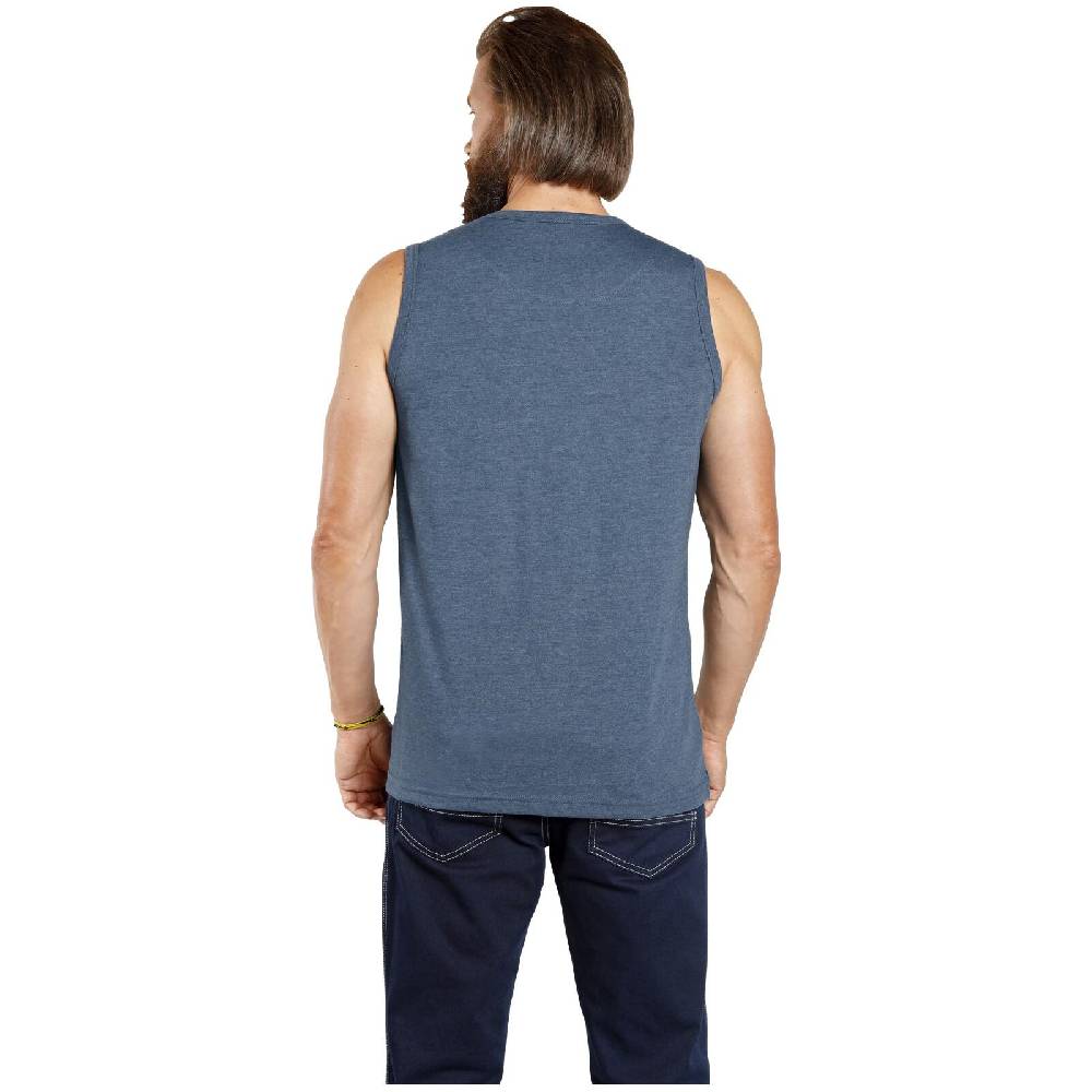 Jan Vanderstorm Doppelpack Tanktop PORO blau grau Muttertagsangebot
