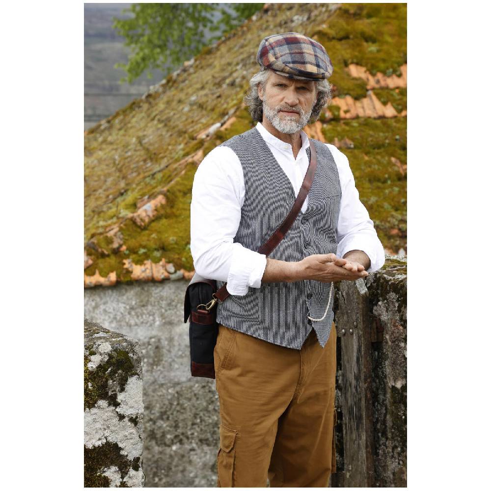 Jan Vanderstorm Weste TORVIND blau gestreift Zeitlich begrenztes Angebot