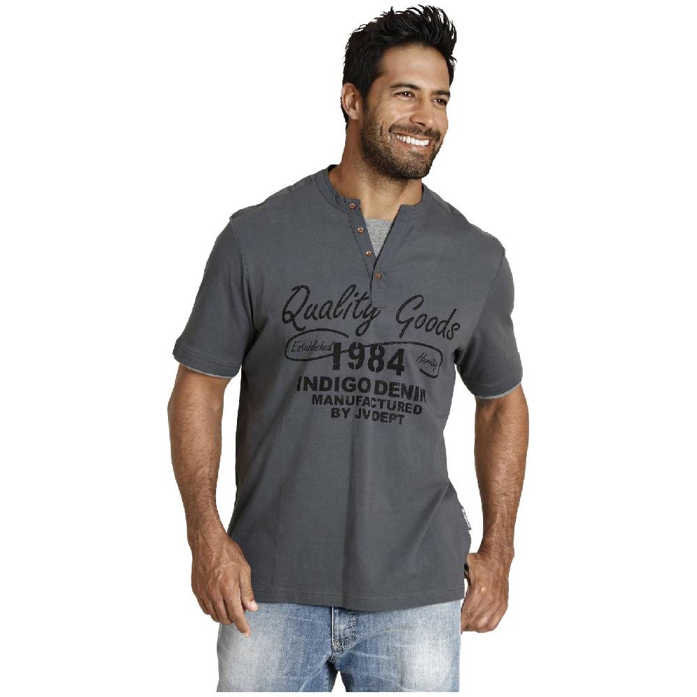 Jan Vanderstorm T-Shirt NANTE grau Bestseller