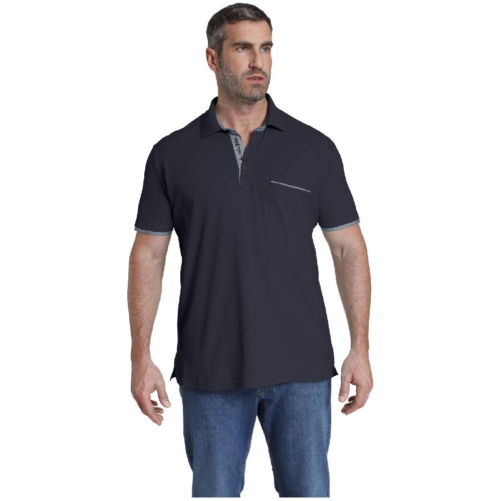 Jan Vanderstorm Poloshirt MELKER dunkelblau Tägliche Deals