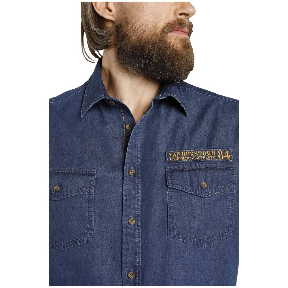 Jan Vanderstorm Jeanshemd JOAR blau Super Sparpreis