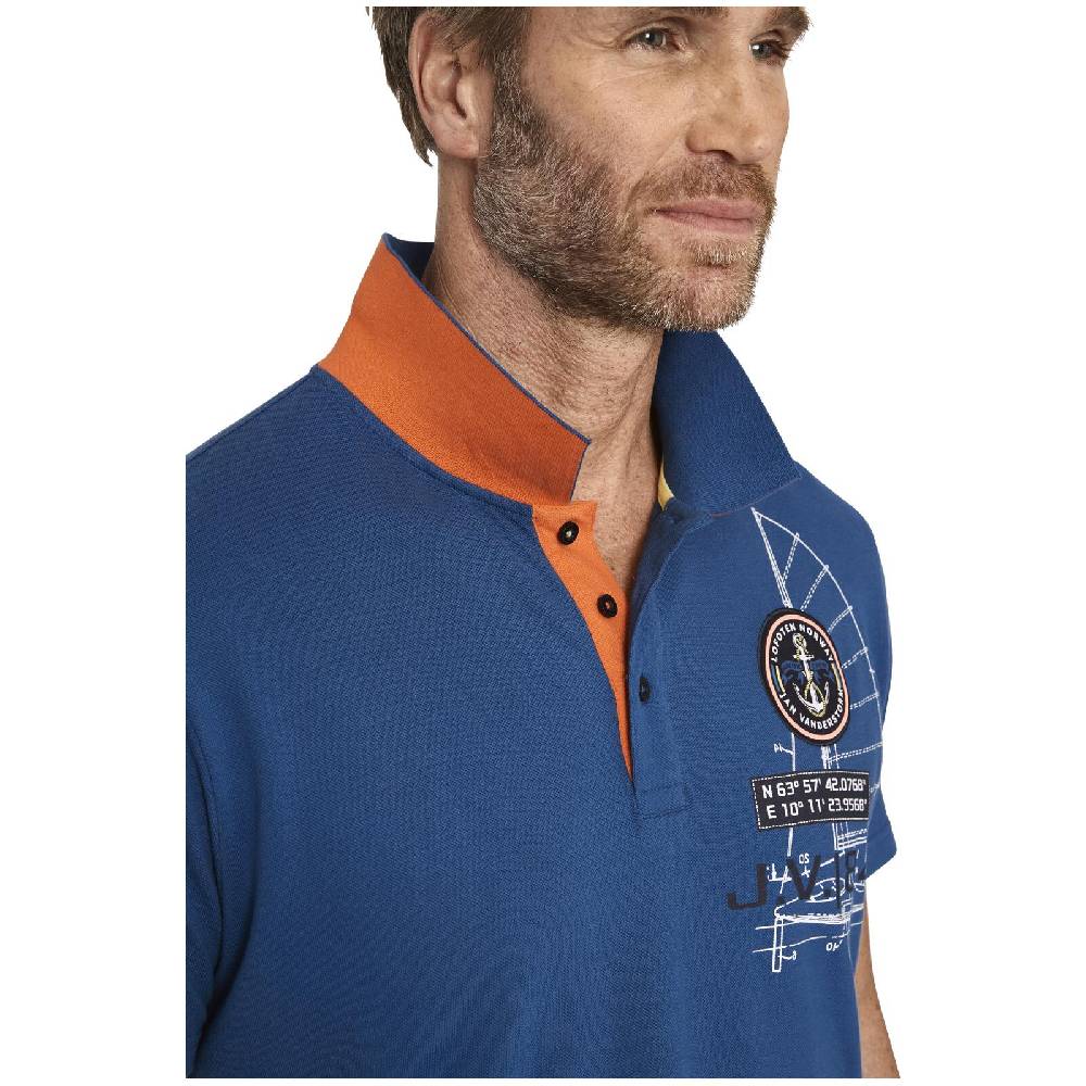 Jan Vanderstorm Poloshirt NICCO royal blau Kostenlose Rückgabe