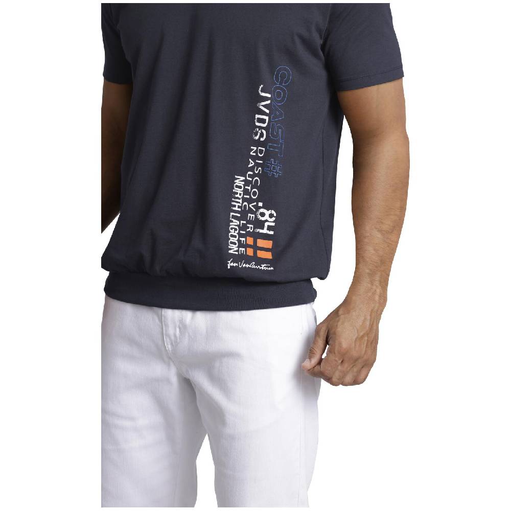 Jan Vanderstorm T-Shirt GILBRECHT dunkelblau Letzte 2 Tage