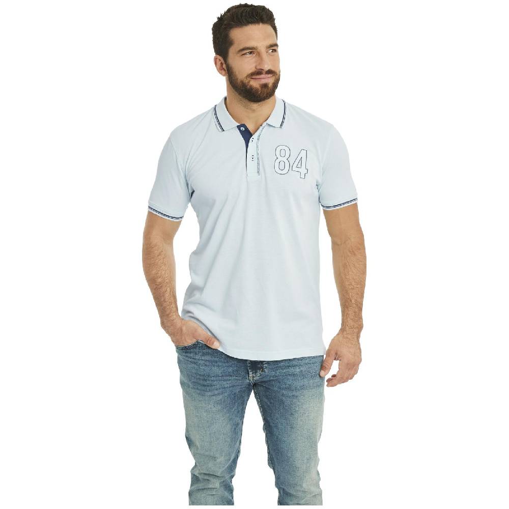 Jan Vanderstorm Doppelpack Poloshirt BERAU hellblau dunkelblau Zeitbegrenzte Promotion