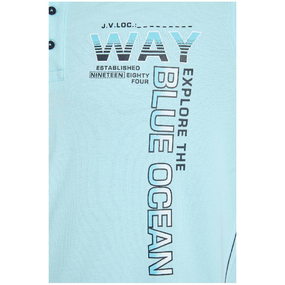 Jan Vanderstorm Poloshirt JERKER türkis Bis zu 50% Rabatt