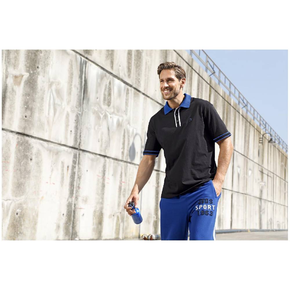 Jan Vanderstorm Poloshirt ISFRIED schwarz Bis zu 60% Rabatt