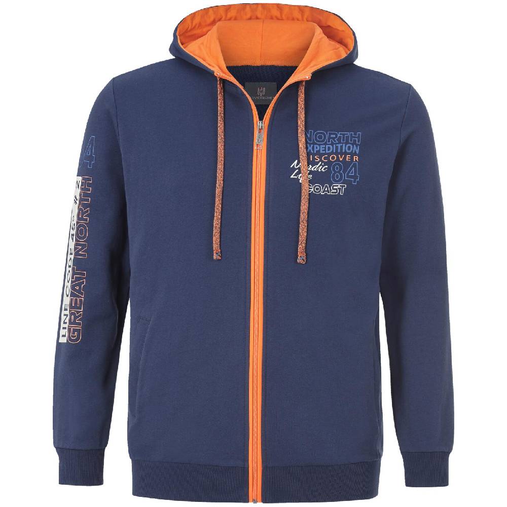 Jan Vanderstorm Sweatjacke RODERICH dunkelblau Sonderangebot der Fabrik