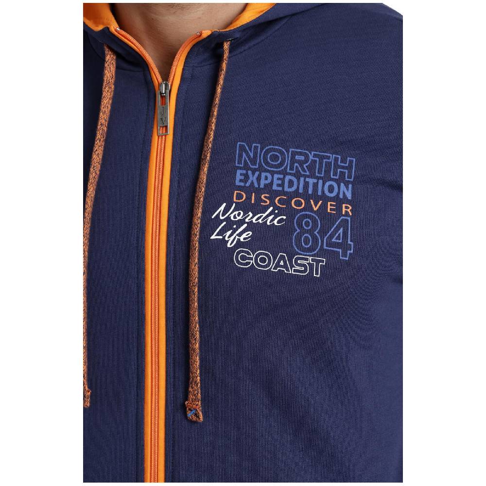Jan Vanderstorm Sweatjacke RODERICH dunkelblau Sonderangebot der Fabrik
