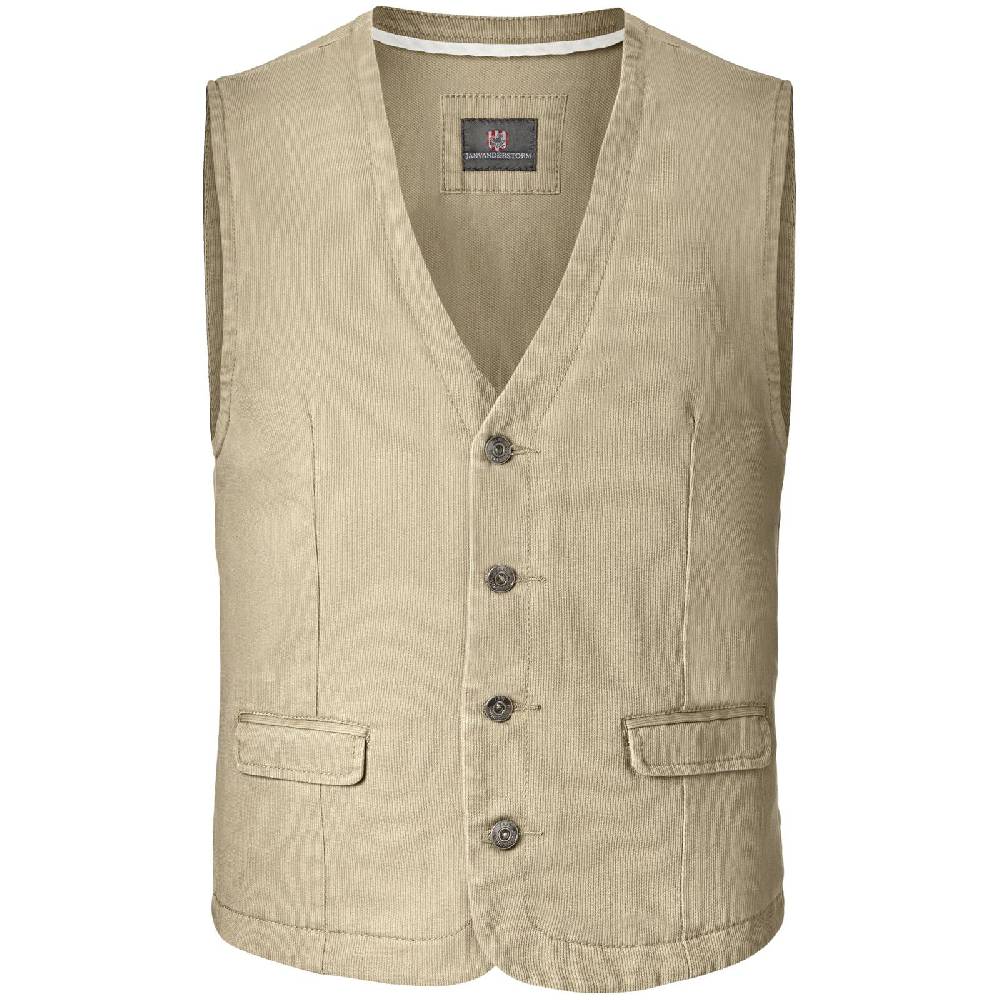 Jan Vanderstorm Weste TORELL beige Riesige Rabatte