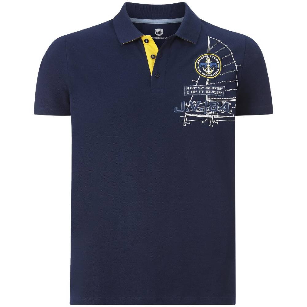 Jan Vanderstorm Poloshirt NICCO dunkelblau Clearance-Verkauf