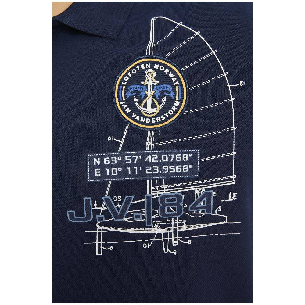 Jan Vanderstorm Poloshirt NICCO dunkelblau Clearance-Verkauf