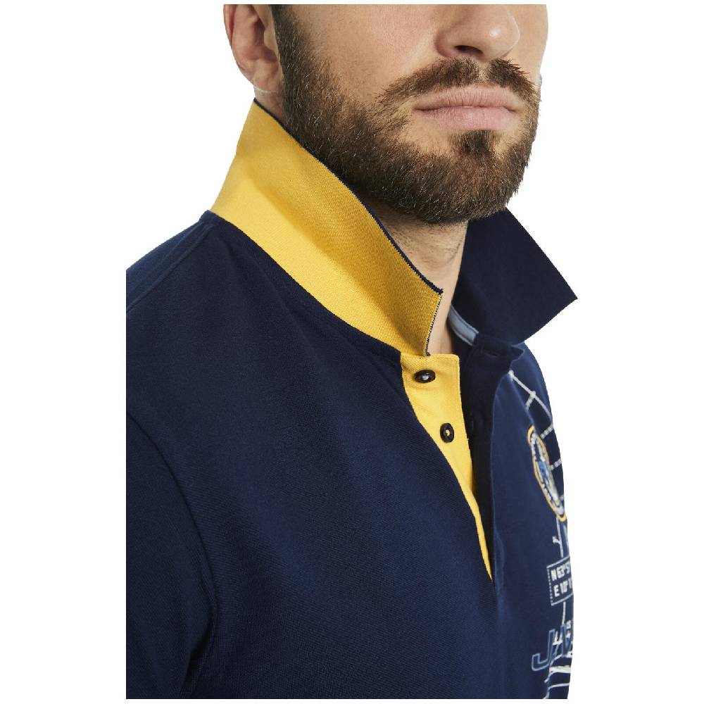 Jan Vanderstorm Poloshirt NICCO dunkelblau Clearance-Verkauf